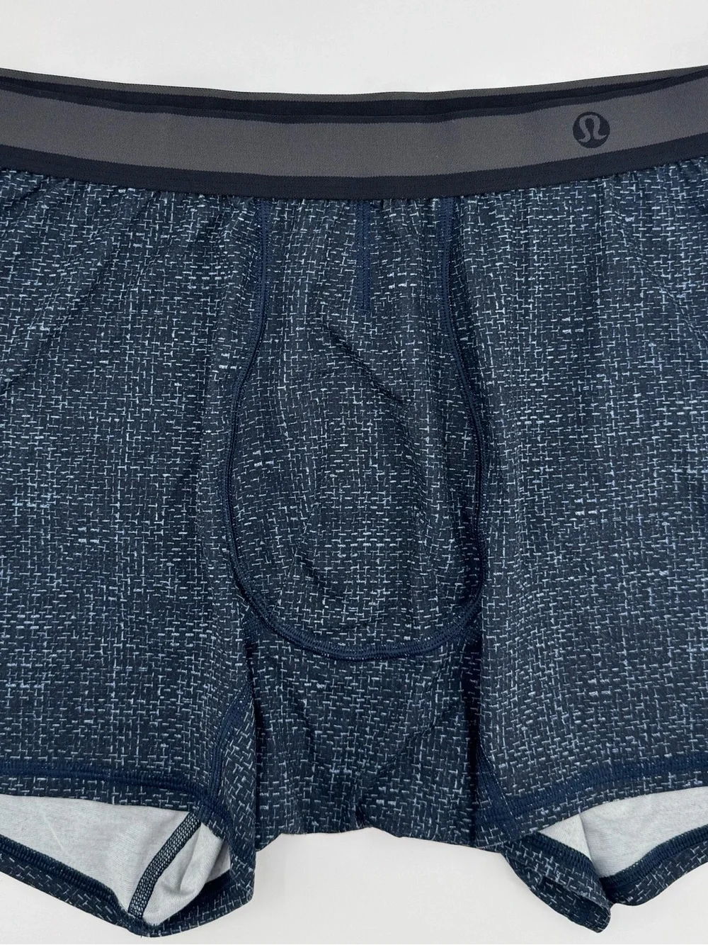 Lululemon Men’s Boxer Briefs XL Navy Gray Pattern Athletic Underwear
